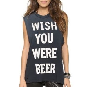 UNIF wish you were beer muscle tank XL